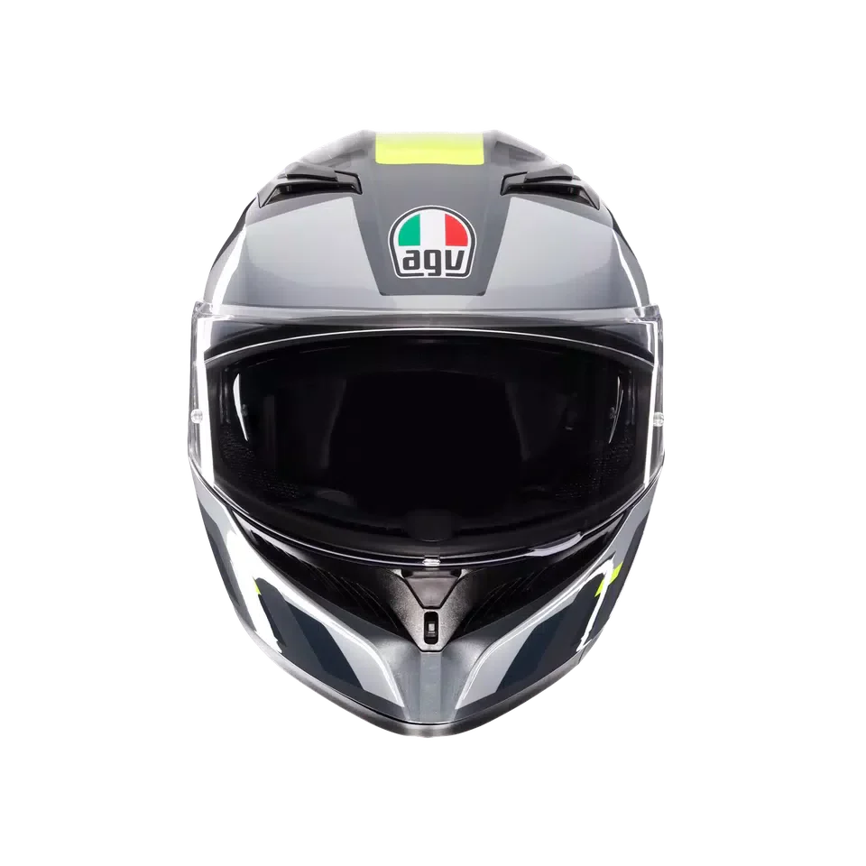 AGV K3 Shade Grey/Yellow Fluo Helmet - AGV | SuperBike Store India