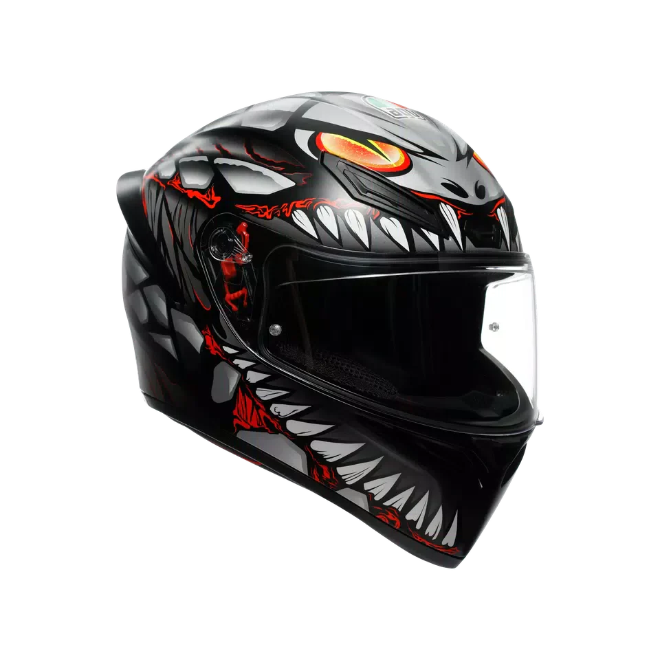 AGV K1 S Lyzard Matt Black/Grey/Red Helmet - AGV | SuperBike Store India