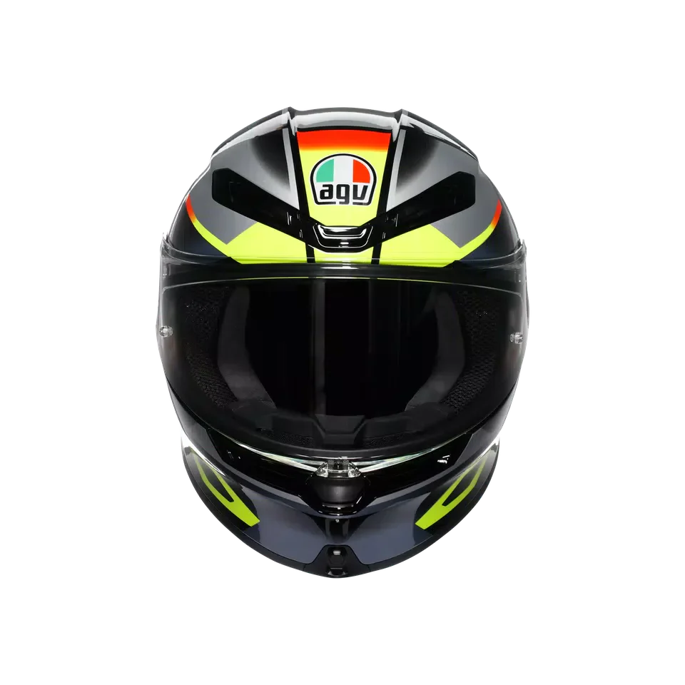AGV K6 S Erazer Black/Red/Yellow Fluo Helmet - AGV | SuperBike Store India