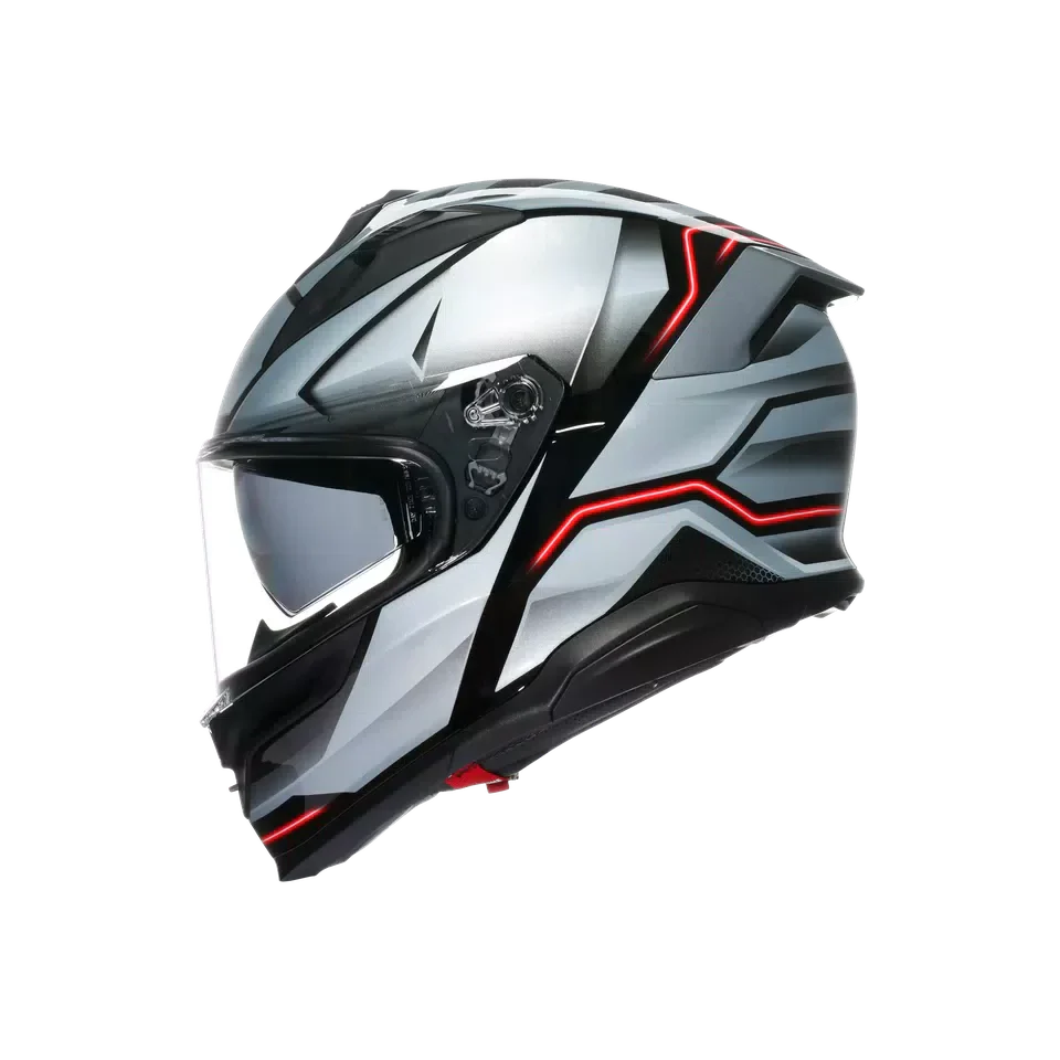 AGV K7 MPLK Jaeger Black/Silver Helmet - AGV | SuperBike Store India