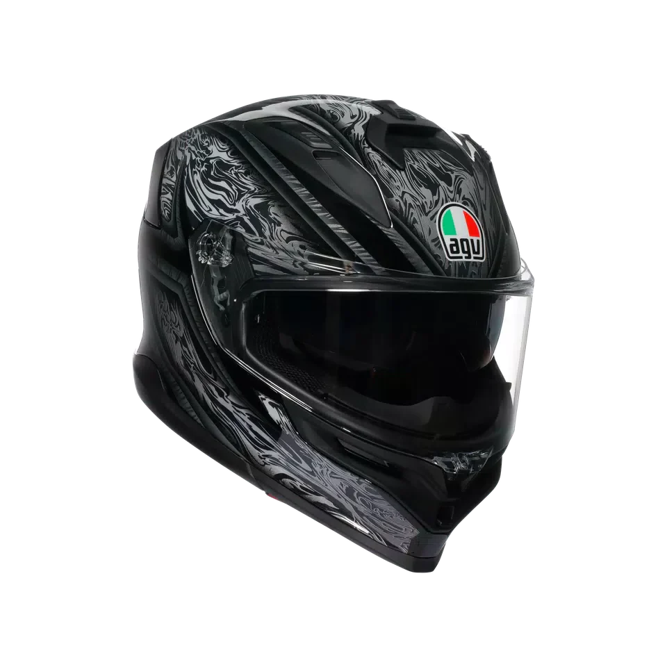 AGV K7 MPLK Damascus Black/Silver Helmet - AGV | SuperBike Store India