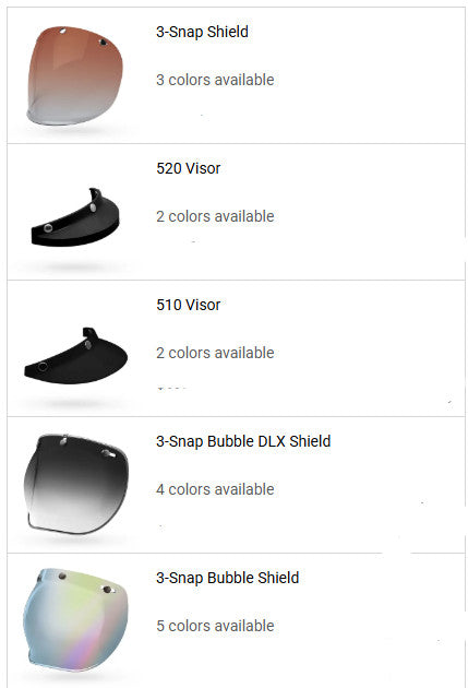 Bell Bell Custom 500 Helmet Accessories Set – front view
