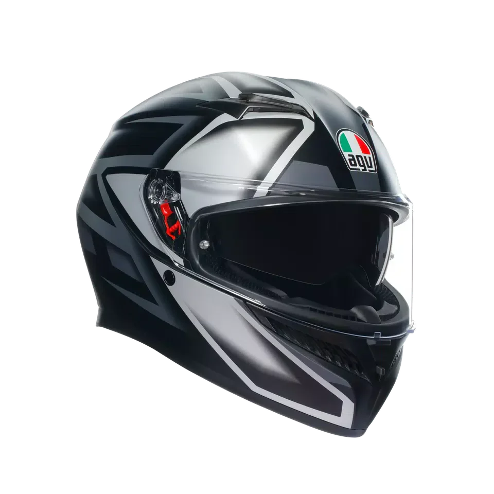 AGV K3 Compound Matt Black/Grey Helmet - AGV | SuperBike Store India