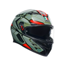 AGV AGV K3 Decept Matt Black/Green/Red Helmet – front view