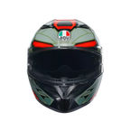 AGV AGV K3 Decept Matt Black/Green/Red Helmet – side view
