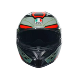 AGV K3 Decept Matt Black/Green/Red Helmet - AGV | SuperBike Store India