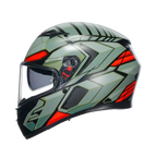 AGV AGV K3 Decept Matt Black/Green/Red Helmet – detail view