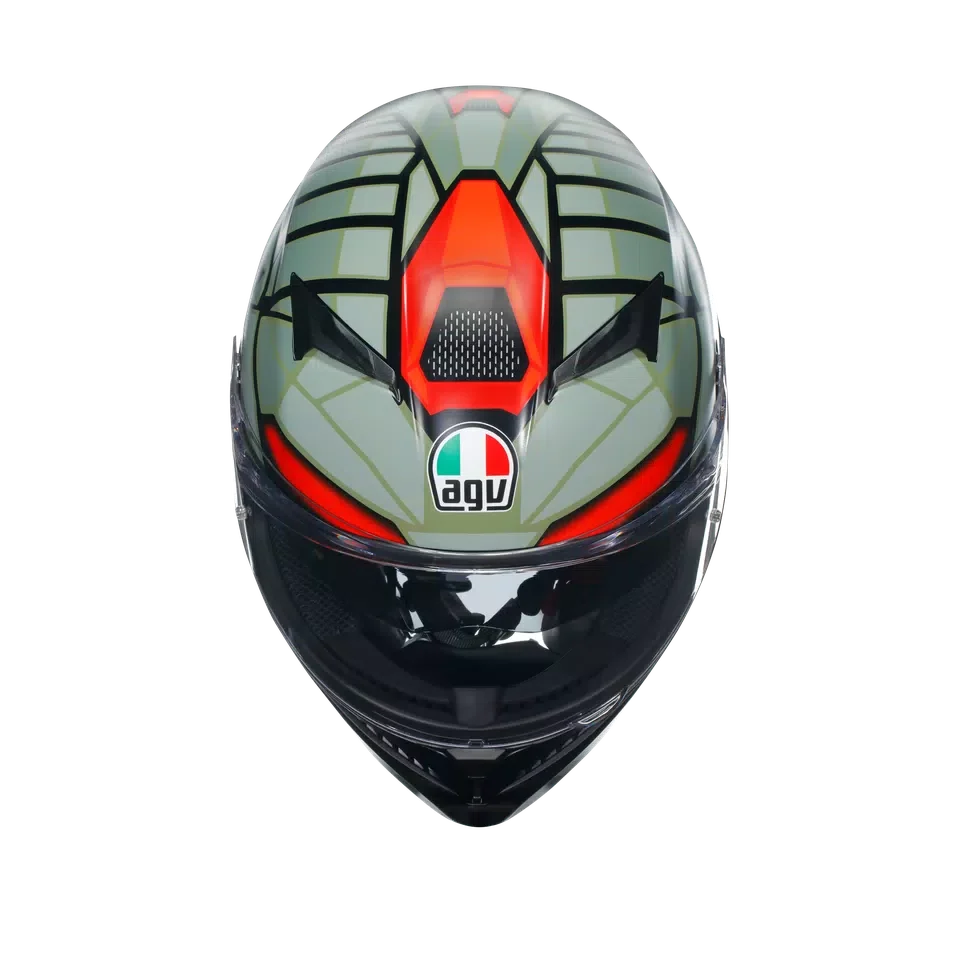 AGV AGV K3 Decept Matt Black/Green/Red Helmet – product view