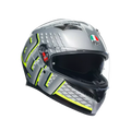 AGV K3 Fortify Grey/Black/Yellow Fluo Helmet - AGV | SuperBike Store India