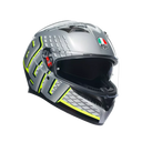 AGV AGV K3 Fortify Grey/Black/Yellow Fluo Helmet – front view
