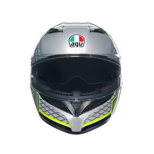 AGV AGV K3 Fortify Grey/Black/Yellow Fluo Helmet – side view