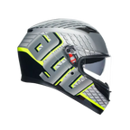AGV AGV K3 Fortify Grey/Black/Yellow Fluo Helmet – top view