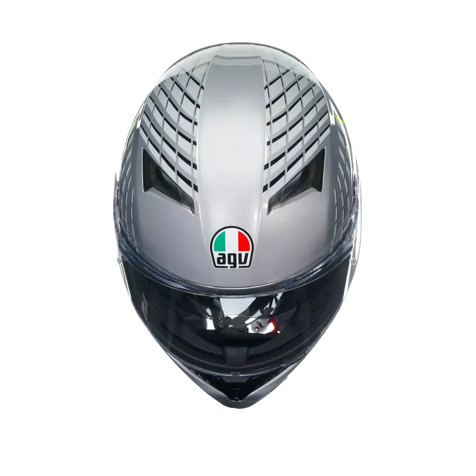 AGV AGV K3 Fortify Grey/Black/Yellow Fluo Helmet – product view