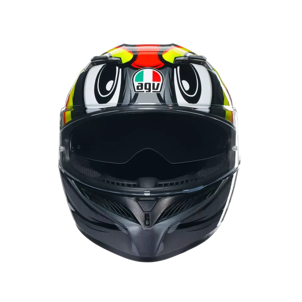 AGV AGV K3 Birdy 2.0 Grey/Yellow/Red Helmet – side view