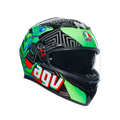 AGV K3 Kamaleon Black/Red/Green Helmet - AGV | SuperBike Store India