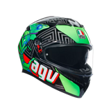 AGV K3 Kamaleon Black/Red/Green Helmet - AGV | SuperBike Store India