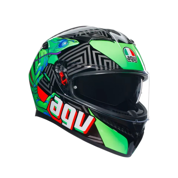 AGV K3 Kamaleon Black/Red/Green Helmet - image 1