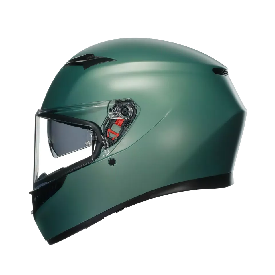 AGV AGV K3 Mono Matt Salvia Green Helmet – detail view