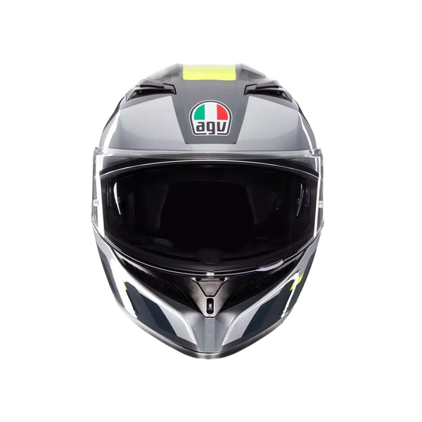 AGV K3 Shade Grey/Yellow Fluo Helmet - image 2