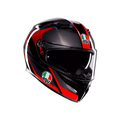 AGV K3 Striga Black/Grey/Red Helmet - AGV | SuperBike Store India