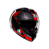 AGV K3 Striga Black/Grey/Red Helmet - AGV | SuperBike Store India