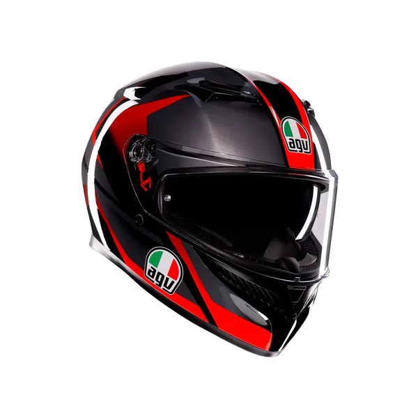 AGV K3 Striga Black/Grey/Red Helmet - image 1
