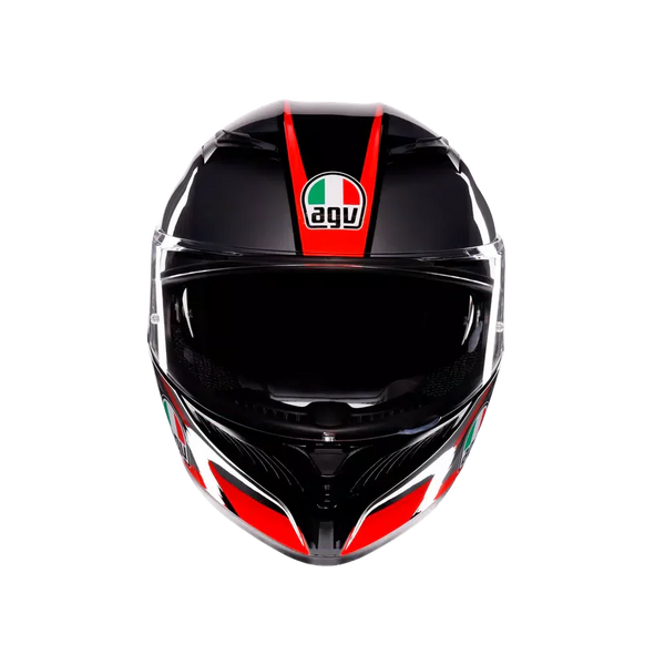 AGV K3 Striga Black/Grey/Red Helmet - image 2