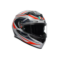 AGV K3 Space Matt White/Red Fluo Helmet - AGV | SuperBike Store India