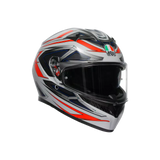 AGV K3 Space Matt White/Red Fluo Helmet - AGV | SuperBike Store India