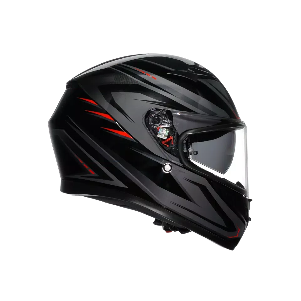 AGV AGV K3 Syth Black/Red Helmet – top view