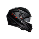 AGV AGV K3 Syth Black/Red Helmet – top view