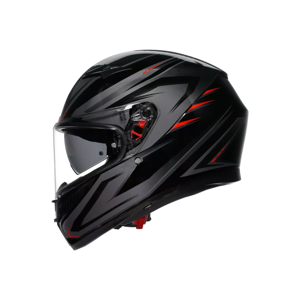 AGV AGV K3 Syth Black/Red Helmet – detail view