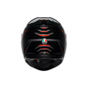 AGV AGV K3 Syth Black/Red Helmet – rear view