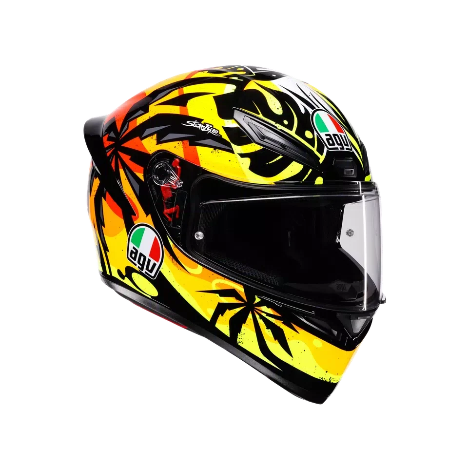 AGV AGV K1 S Tropicrush Black/Orange Helmet – front view