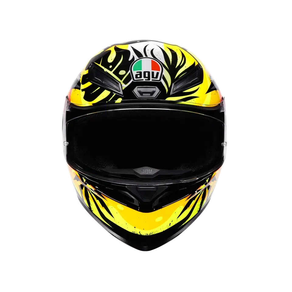 AGV AGV K1 S Tropicrush Black/Orange Helmet – top view
