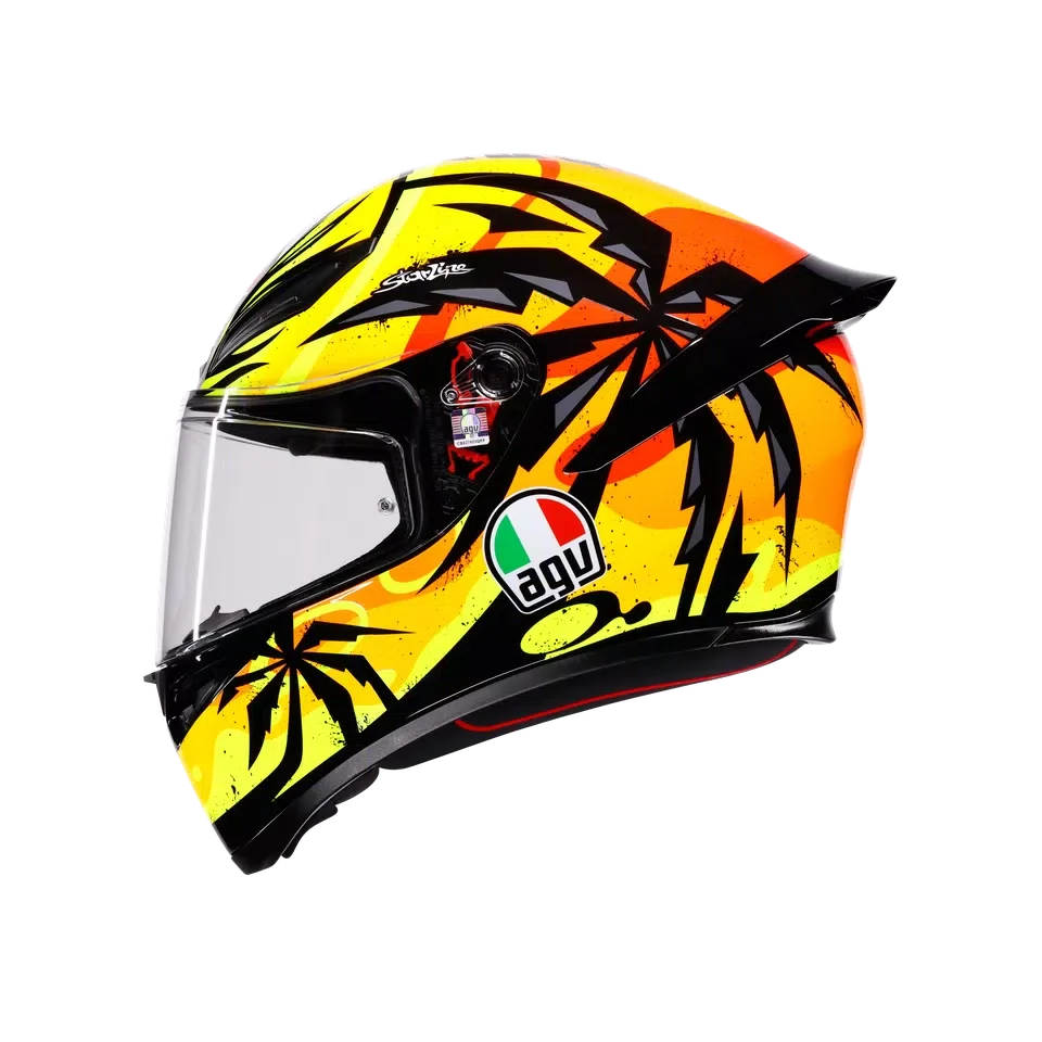 AGV AGV K1 S Tropicrush Black/Orange Helmet – side view