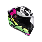 AGV AGV K1 S Punkpulse Black/Purple/Lime Helmet – front view