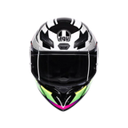 AGV AGV K1 S Punkpulse Black/Purple/Lime Helmet – rear view
