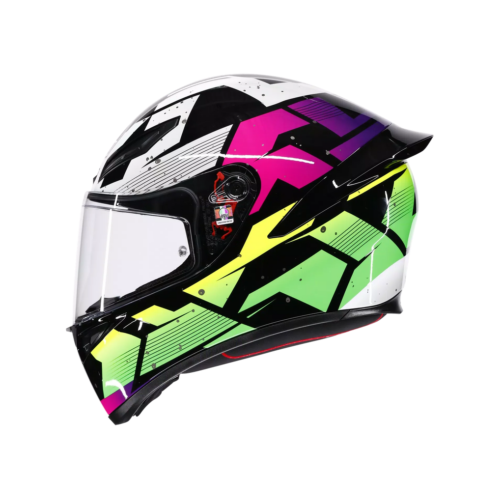 AGV AGV K1 S Punkpulse Black/Purple/Lime Helmet – side view