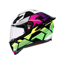 AGV AGV K1 S Punkpulse Black/Purple/Lime Helmet – side view
