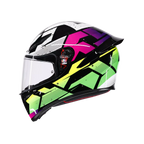 AGV AGV K1 S Punkpulse Black/Purple/Lime Helmet – side view