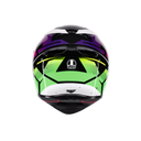 AGV AGV K1 S Punkpulse Black/Purple/Lime Helmet – top view