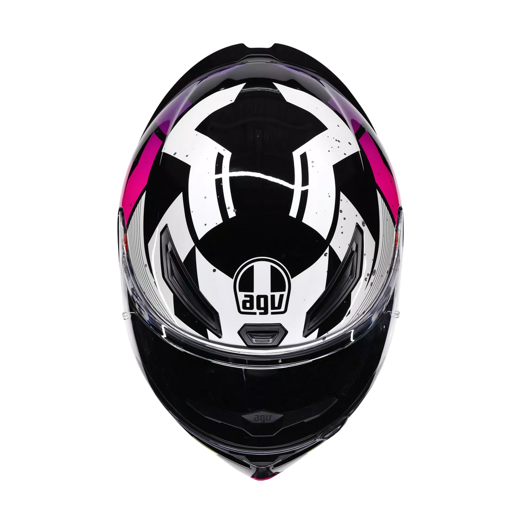 AGV AGV K1 S Punkpulse Black/Purple/Lime Helmet – detail view