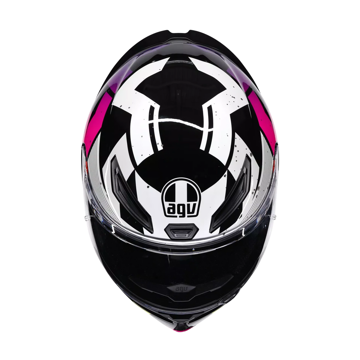 AGV AGV K1 S Punkpulse Black/Purple/Lime Helmet – detail view