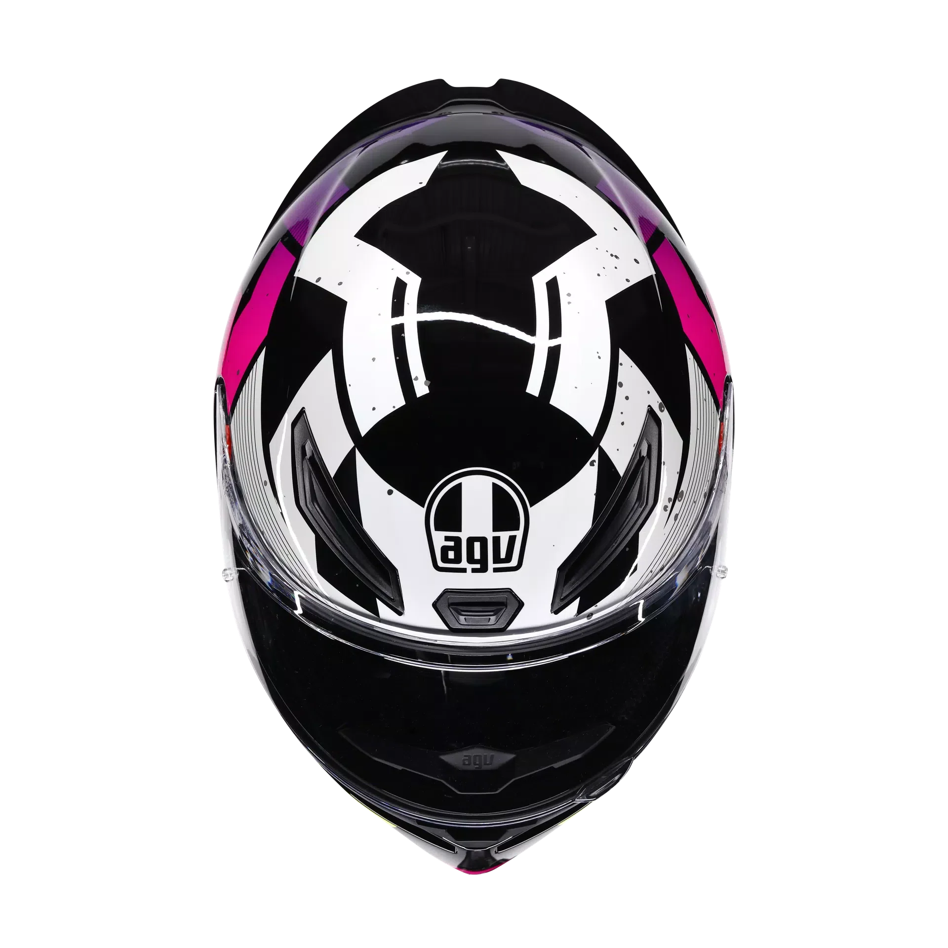 AGV AGV K1 S Punkpulse Black/Purple/Lime Helmet – detail view