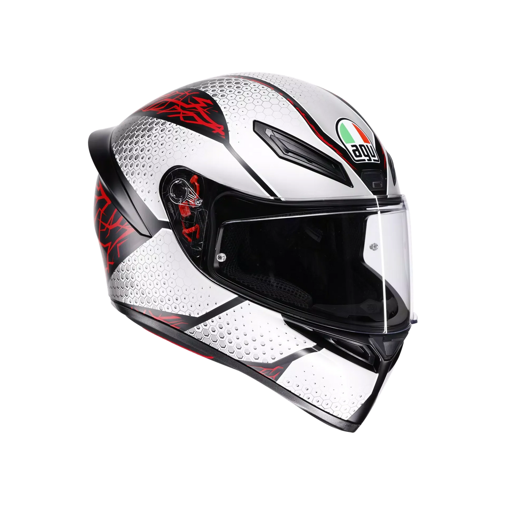 AGV AGV K1 S Speedarmor Matt Black/Grey/Red Helmet – front view