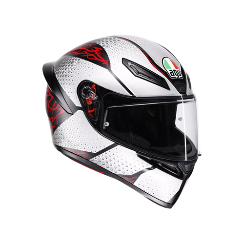 AGV AGV K1 S Speedarmor Matt Black/Grey/Red Helmet – front view
