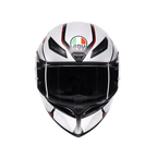AGV AGV K1 S Speedarmor Matt Black/Grey/Red Helmet – rear view