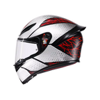 AGV AGV K1 S Speedarmor Matt Black/Grey/Red Helmet – side view