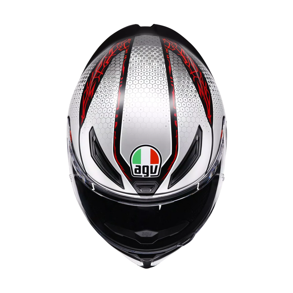 AGV AGV K1 S Speedarmor Matt Black/Grey/Red Helmet – detail view